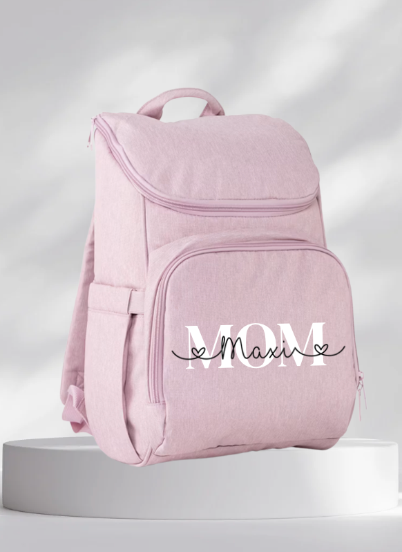 Wickelrucksack personalisiert - MOM/DAD + Name