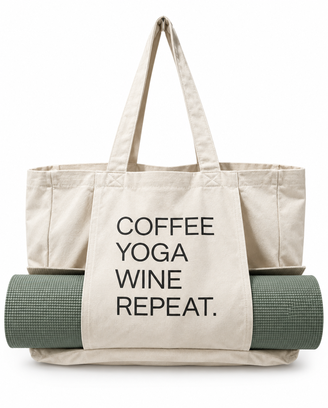 Yoga-Tasche COFFE - YOGA - WINE -REPEAT