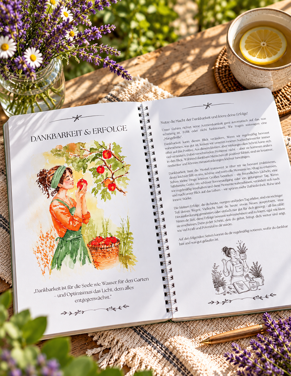 Mein innerer Garten – Dein Tagebuch für mehr Achtsamkeit und Selbstfürsorge