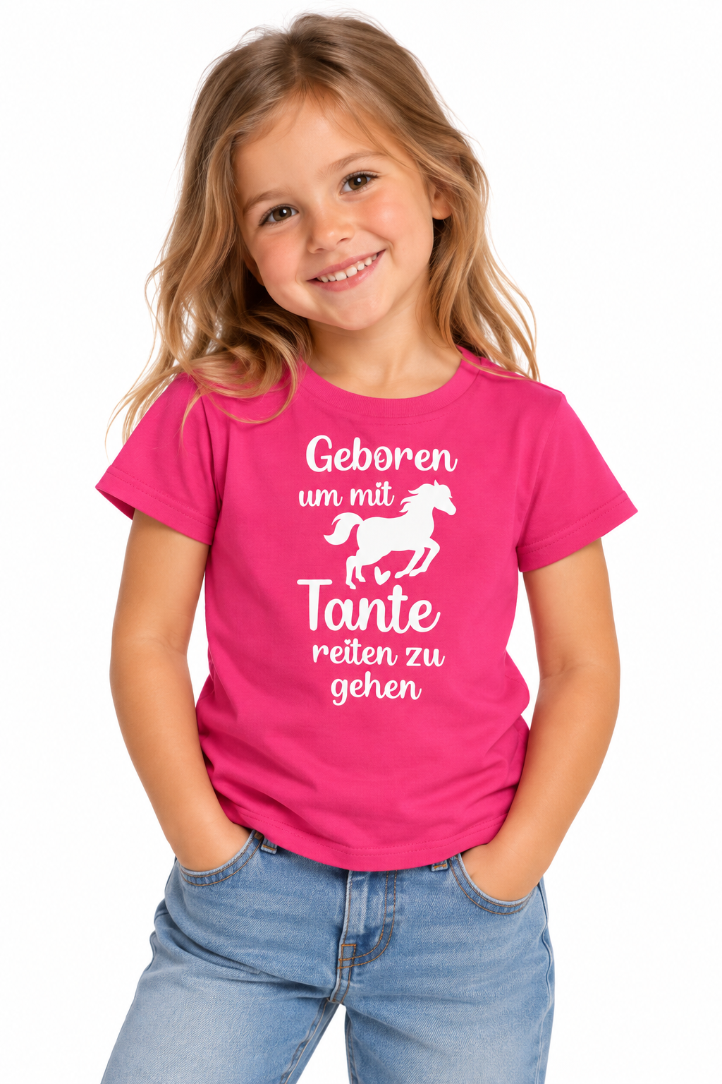 T-Shirt "Geboren um mit Tante reiten zu gehen"