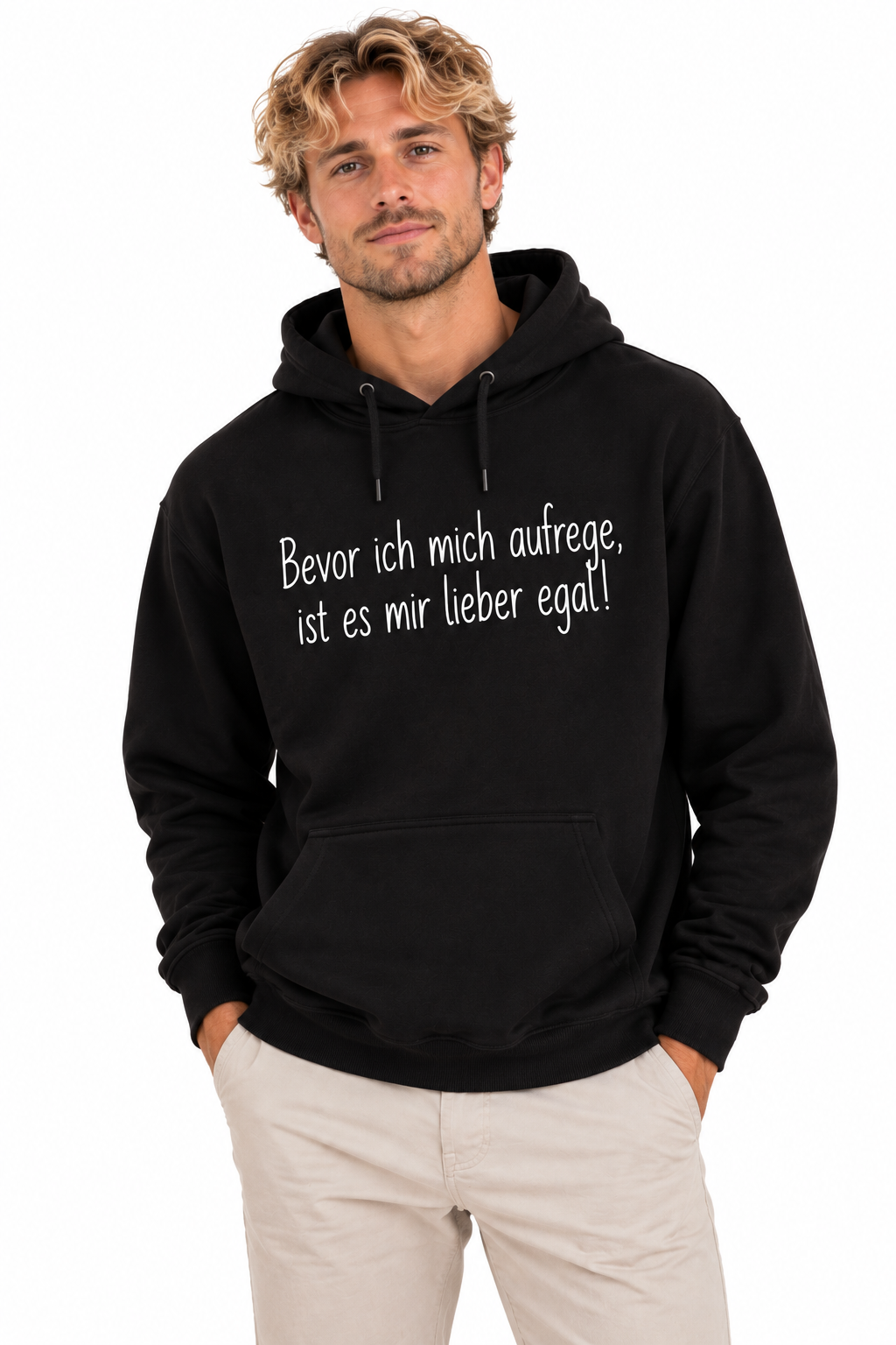 Hoodie "Bevor ich mich aufrege, ist es mir lieber egal!"