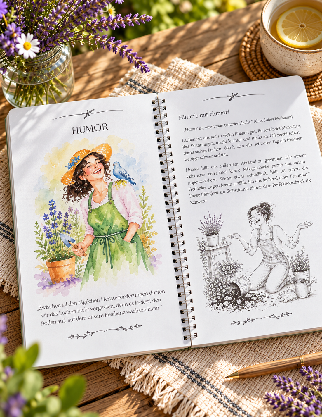 Mein innerer Garten – Dein Tagebuch für mehr Achtsamkeit und Selbstfürsorge