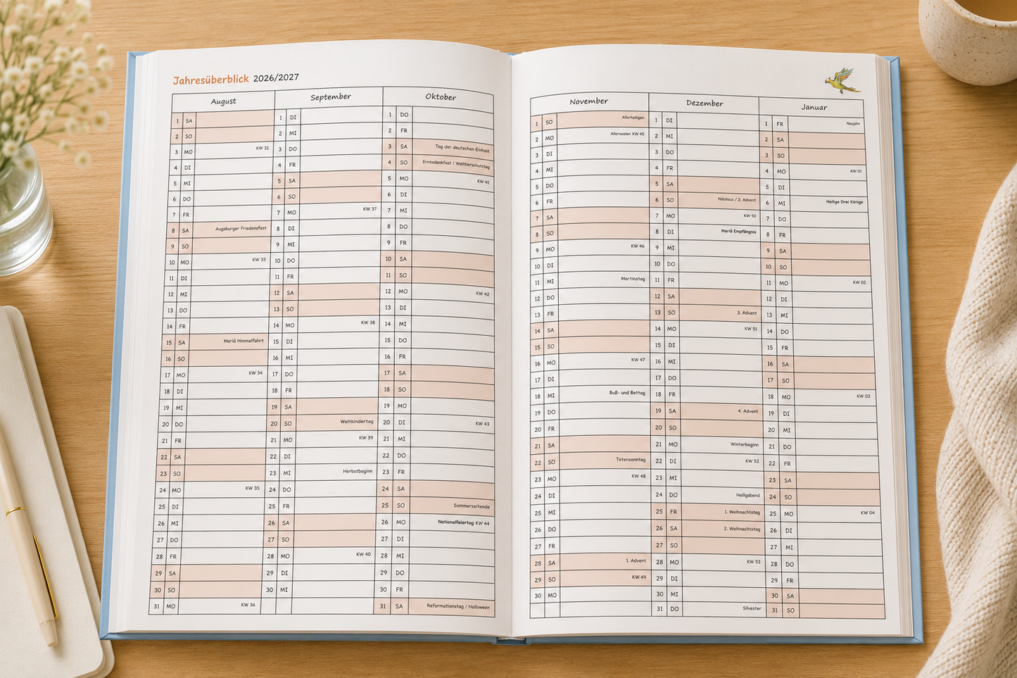 Glückskalender für LehrerInnen 2026/27