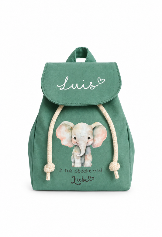Kinderrucksack Name + Motiv