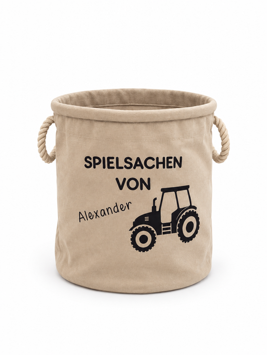 Spielkorb Kinder - Name + Motiv