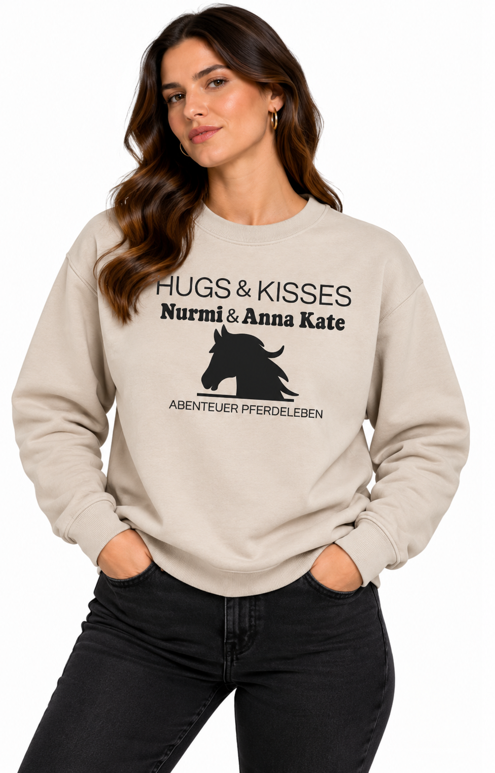 Sweatshirt "Hugs and Kisses inkl. Namen"