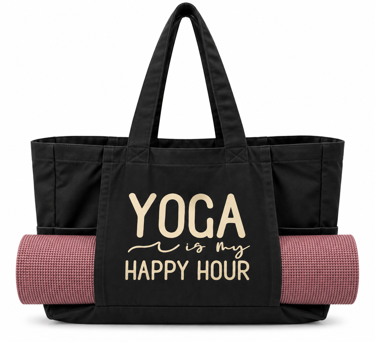 Yoga-Tasche - Yoga is my happy hour